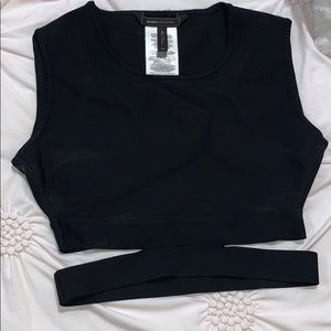 BCBG black crop top